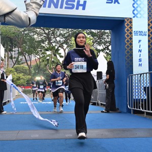 Race photo from KEMLU RUN 2026