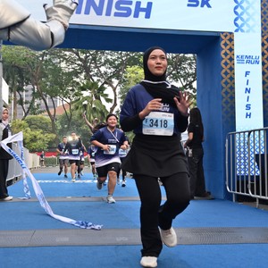 Race photo from KEMLU RUN 2026