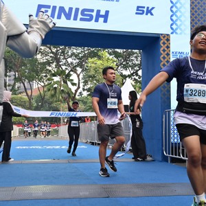 Race photo from KEMLU RUN 2026