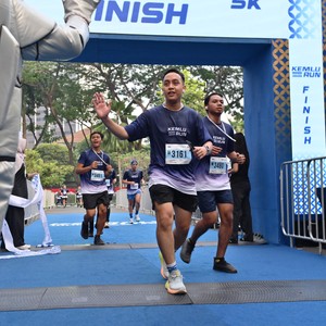 Race photo from KEMLU RUN 2026