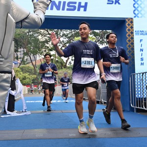 Race photo from KEMLU RUN 2026