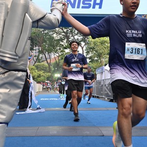 Race photo from KEMLU RUN 2026