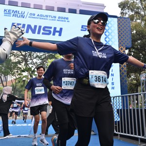 Race photo from KEMLU RUN 2026