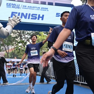 Race photo from KEMLU RUN 2026