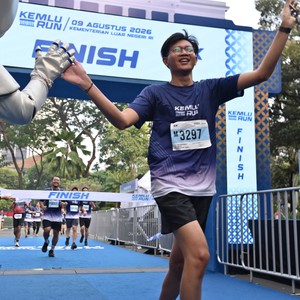 Race photo from KEMLU RUN 2026