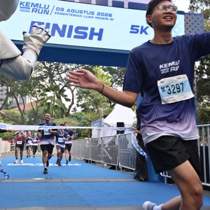 Race photo from KEMLU RUN 2026