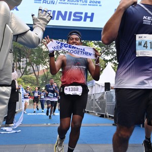 Race photo from KEMLU RUN 2026