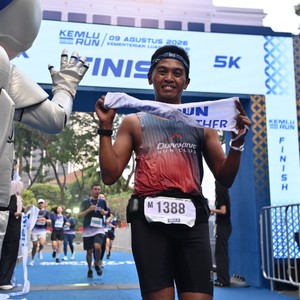Race photo from KEMLU RUN 2026