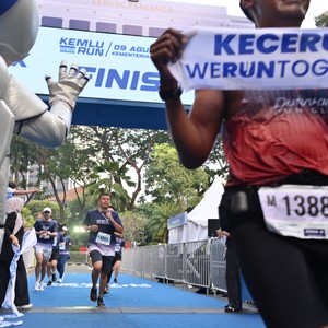 Race photo from KEMLU RUN 2026