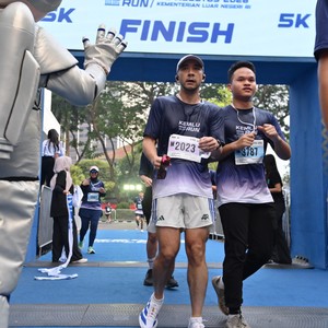 Race photo from KEMLU RUN 2026