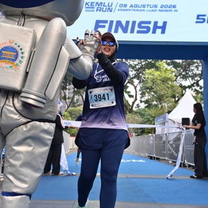 Race photo from KEMLU RUN 2026