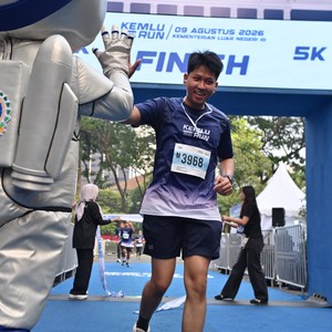 Race photo from KEMLU RUN 2026
