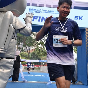 Race photo from KEMLU RUN 2026