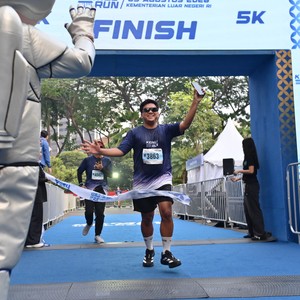 Race photo from KEMLU RUN 2026