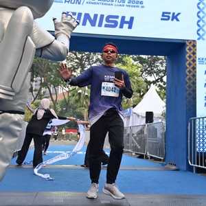 Race photo from KEMLU RUN 2026