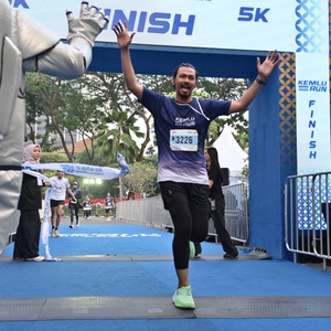 Race photo from KEMLU RUN 2026