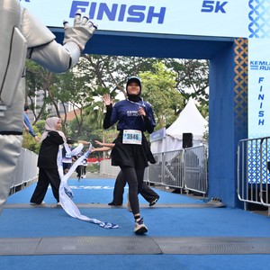 Race photo from KEMLU RUN 2026