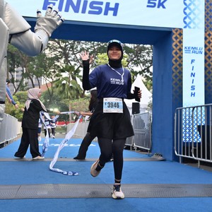 Race photo from KEMLU RUN 2026