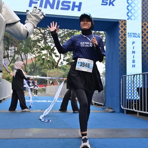 Race photo from KEMLU RUN 2026