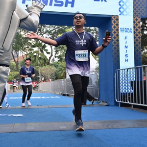 Race photo from KEMLU RUN 2026