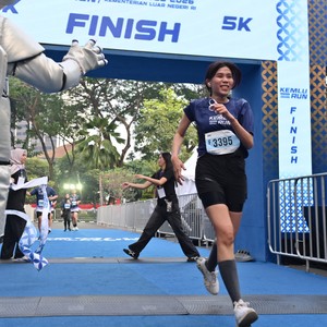 Race photo from KEMLU RUN 2026