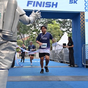 Race photo from KEMLU RUN 2026