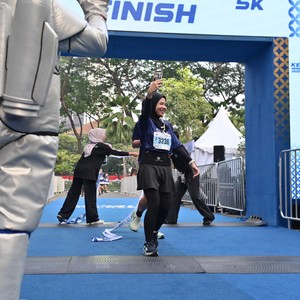 Race photo from KEMLU RUN 2026