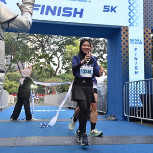 Race photo from KEMLU RUN 2026