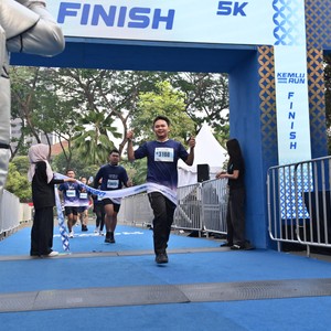 Race photo from KEMLU RUN 2026