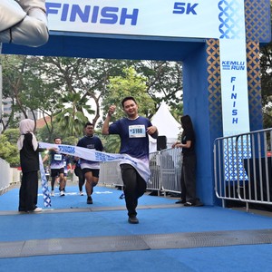 Race photo from KEMLU RUN 2026