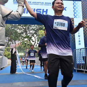 Race photo from KEMLU RUN 2026