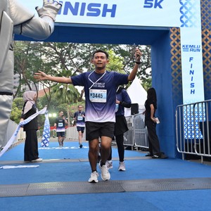 Race photo from KEMLU RUN 2026