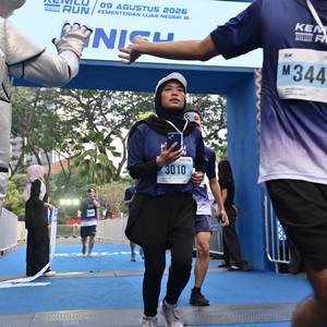 Race photo from KEMLU RUN 2026