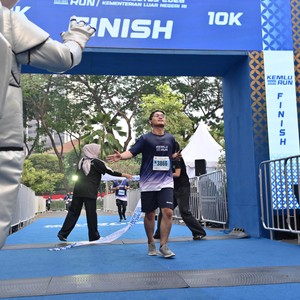 Race photo from KEMLU RUN 2026