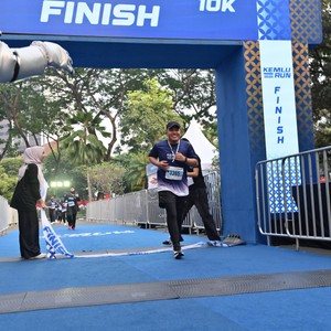 Race photo from KEMLU RUN 2026
