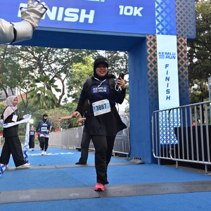 Race photo from KEMLU RUN 2026