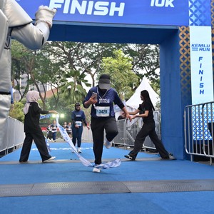 Race photo from KEMLU RUN 2026