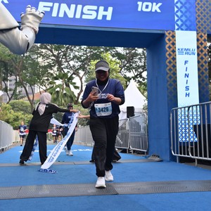 Race photo from KEMLU RUN 2026