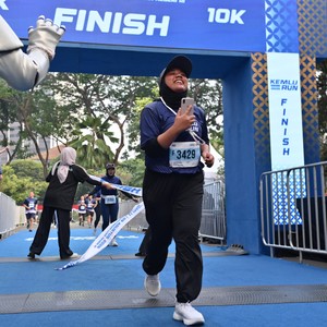 Race photo from KEMLU RUN 2026