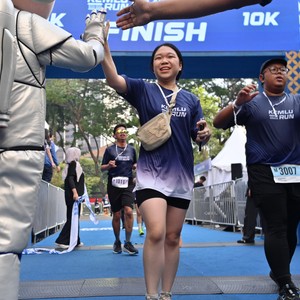 Race photo from KEMLU RUN 2026