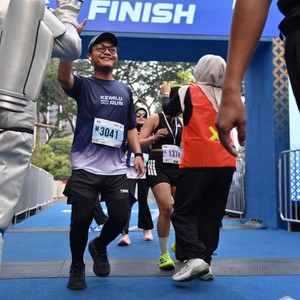 Race photo from KEMLU RUN 2026