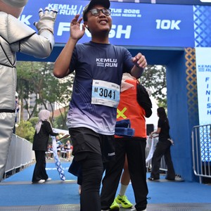 Race photo from KEMLU RUN 2026