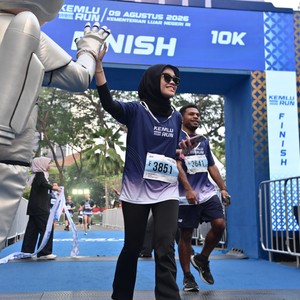 Race photo from KEMLU RUN 2026