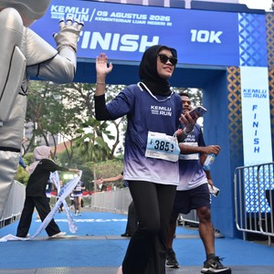 Race photo from KEMLU RUN 2026