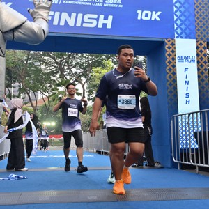 Race photo from KEMLU RUN 2026