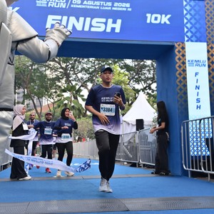 Race photo from KEMLU RUN 2026
