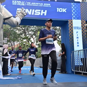 Race photo from KEMLU RUN 2026