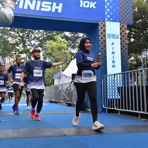 Race photo from KEMLU RUN 2026