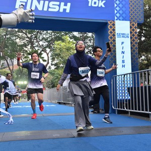 Race photo from KEMLU RUN 2026