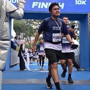 Race photo from KEMLU RUN 2026